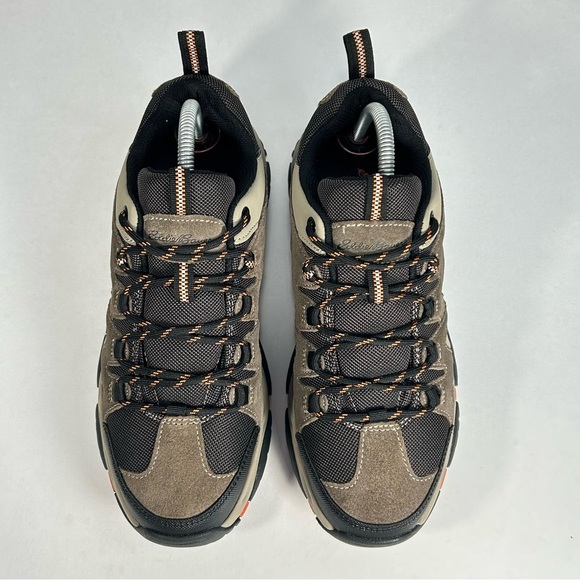 New Eddie Bauer Trail Hiking Outdoor Sneaker Leather Brown/ Orange Shoe; Men’s 8 - Picture 8 of 16